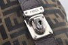 Authentic FENDI Vintage Zucca Hand Bag Purse Canvas Leather Brown Junk 6702I