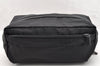 Authentic PRADA Nylon Tessuto Leather Clutch Hand Bag Purse Black 6703I