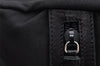 Authentic PRADA Nylon Tessuto Leather Clutch Hand Bag Purse Black 6703I