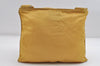 Authentic PRADA Nylon Tessuto Leather Shoulder Cross Body Bag Purse Yellow 6704I