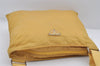 Authentic PRADA Nylon Tessuto Leather Shoulder Cross Body Bag Purse Yellow 6704I