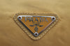 Authentic PRADA Nylon Tessuto Leather Shoulder Cross Body Bag Purse Yellow 6704I