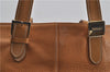 Authentic Burberrys Vintage Leather Shoulder Hand Bag Brown 6705D