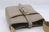 Authentic BURBERRY Vintage Leather Shoulder Cross Body Bag Purse Beige 6706D