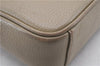 Authentic BURBERRY Vintage Leather Shoulder Cross Body Bag Purse Beige 6706D