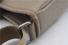 Authentic BURBERRY Vintage Leather Shoulder Cross Body Bag Purse Beige 6706D