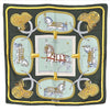 Authentic HERMES Carre 90 Scarf "GRAND APPARAT" Silk Khaki Green 6706E