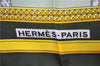 Authentic HERMES Carre 90 Scarf "GRAND APPARAT" Silk Khaki Green 6706E