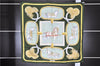 Authentic HERMES Carre 90 Scarf "GRAND APPARAT" Silk Khaki Green 6706E