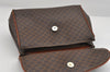 Authentic CELINE C Macadam Blason Pattern Hand Bag Canvas Leather Brown 6706I