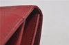 Authentic BURBERRY Vintage Leather Hand Tote Bag Red 6707D