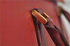 Authentic BURBERRY Vintage Leather Hand Tote Bag Red 6707D