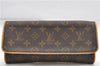 Authentic Louis Vuitton Monogram Pochette Twin GM Shoulder Bag M51852 LV 6708D