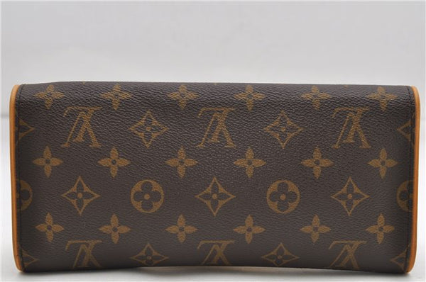 Authentic Louis Vuitton Monogram Pochette Twin GM Shoulder Bag M51852 LV 6708D