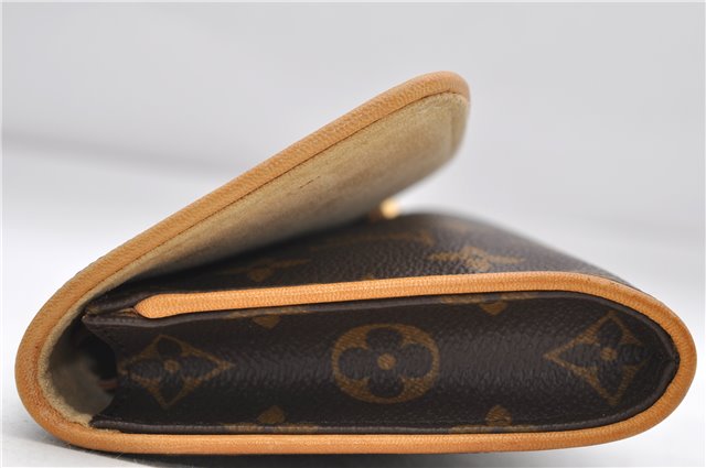 Authentic Louis Vuitton Monogram Pochette Twin GM Shoulder Bag M51852 LV 6708D