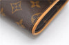 Authentic Louis Vuitton Monogram Pochette Twin GM Shoulder Bag M51852 LV 6708D