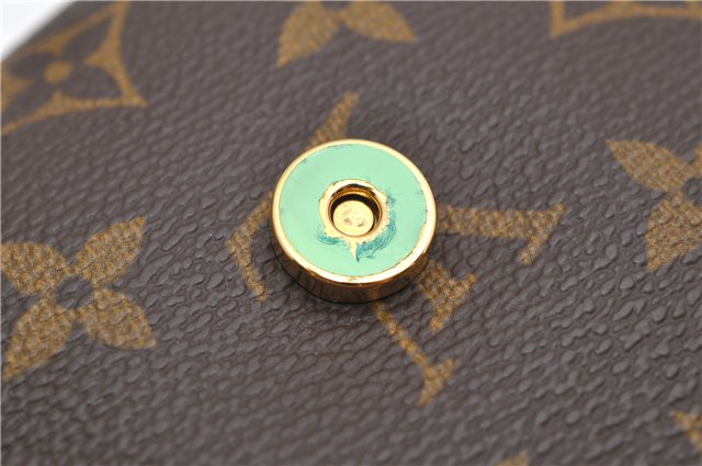 Authentic Louis Vuitton Monogram Pochette Twin GM Shoulder Bag M51852 LV 6708D