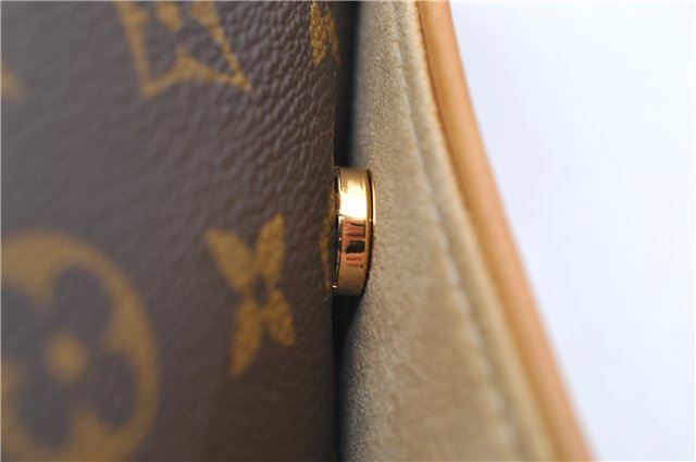 Authentic Louis Vuitton Monogram Pochette Twin GM Shoulder Bag M51852 LV 6708D