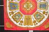 Authentic HERMES Carre 90 Scarf "Paste et Cavalerie" Silk Red 6708E