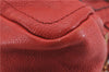 Authentic Chloe Paraty 2Way Shoulder Hand Bag Leather Red 6709D