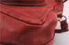 Authentic Chloe Paraty 2Way Shoulder Hand Bag Leather Red 6709D