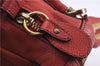 Authentic Chloe Paraty 2Way Shoulder Hand Bag Leather Red 6709D