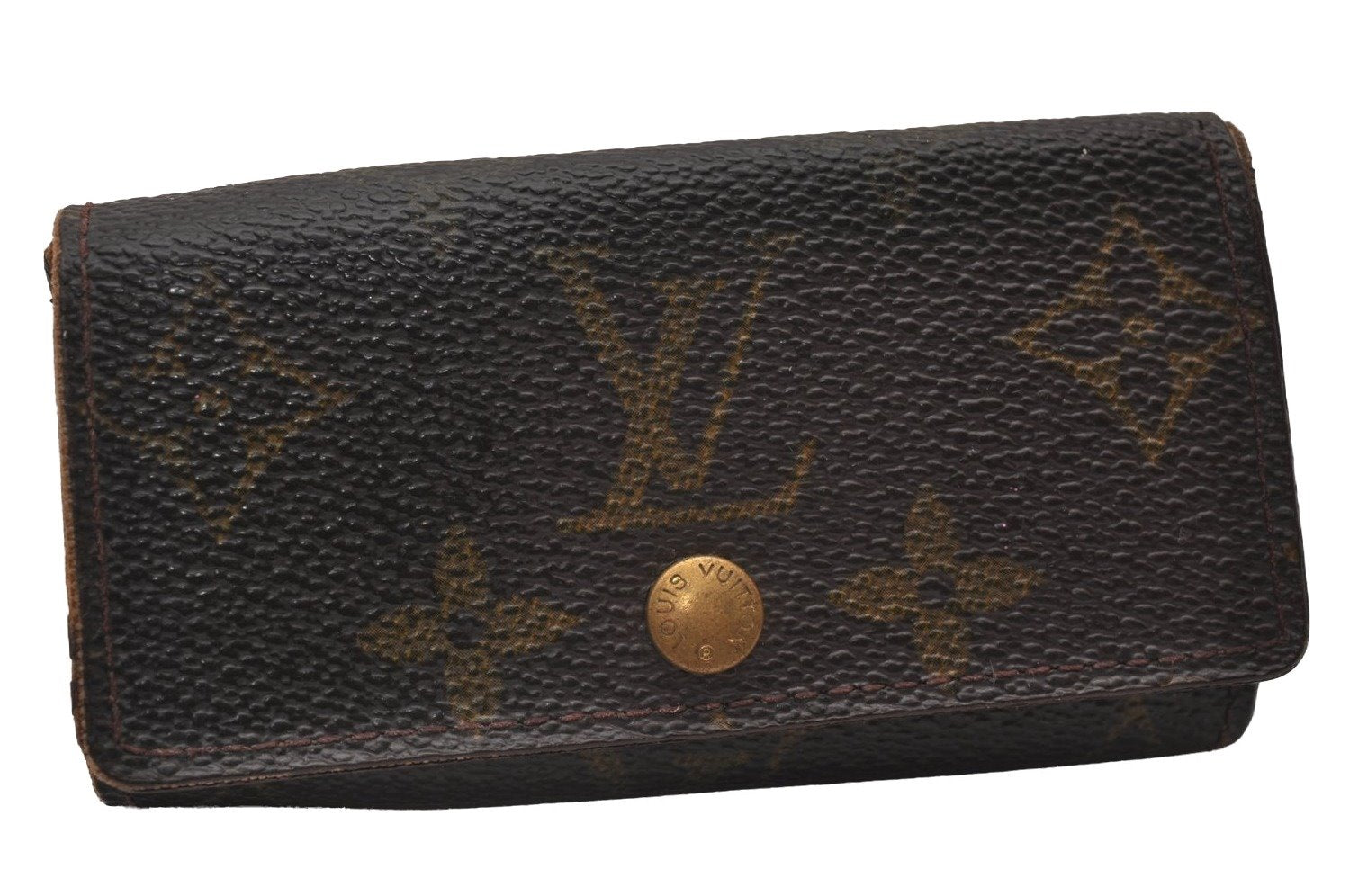 Authentic Louis Vuitton Monogram Multicles 4 Four Hooks Key Case M62631 LV 6709I