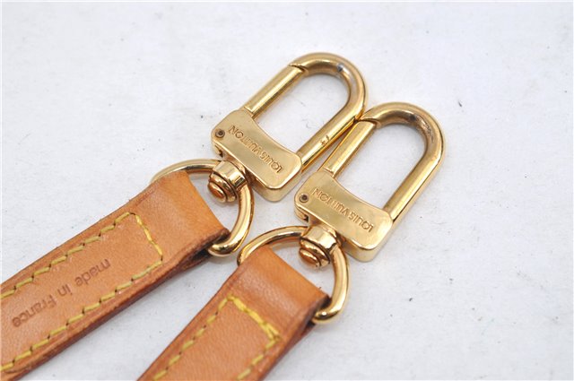 Authentic Louis Vuitton Leather Shoulder Strap Beige 39
