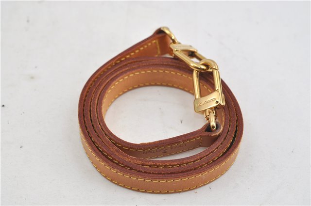 Authentic Louis Vuitton Leather Shoulder Strap Beige 39