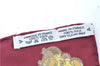 Authentic HERMES Carre 90 Scarf "LES CLES" Silk Bordeaux Red 6711E