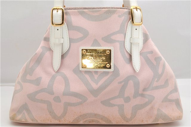Authentic Louis Vuitton Cruise Line Tahitienne PM Tote Bag Pink M95672 LV 6711F