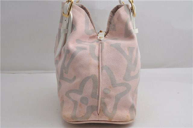 Authentic Louis Vuitton Cruise Line Tahitienne PM Tote Bag Pink M95672 LV 6711F