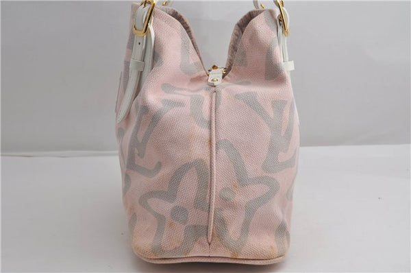 Authentic Louis Vuitton Cruise Line Tahitienne PM Tote Bag Pink M95672 LV 6711F