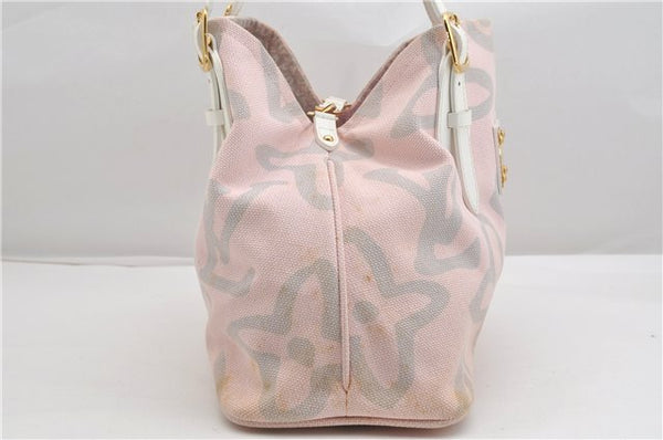 Authentic Louis Vuitton Cruise Line Tahitienne PM Tote Bag Pink M95672 LV 6711F