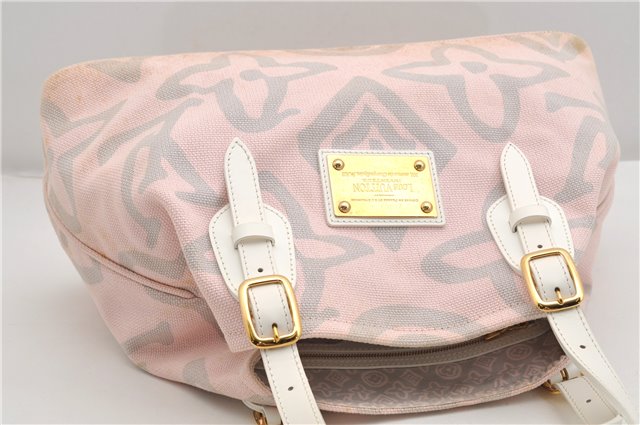 Authentic Louis Vuitton Cruise Line Tahitienne PM Tote Bag Pink M95672 LV 6711F
