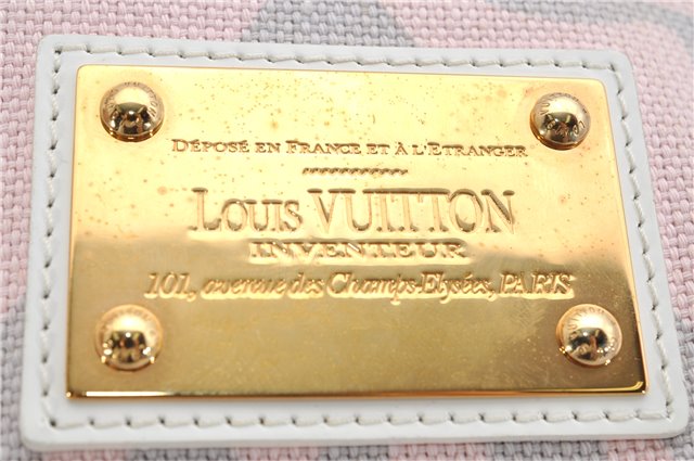 Authentic Louis Vuitton Cruise Line Tahitienne PM Tote Bag Pink M95672 LV 6711F