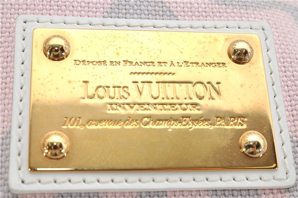 Authentic Louis Vuitton Cruise Line Tahitienne PM Tote Bag Pink M95672 LV 6711F