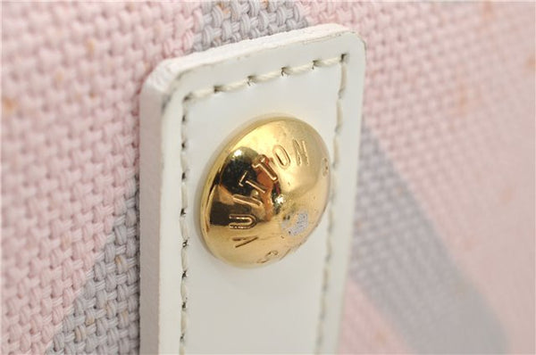 Authentic Louis Vuitton Cruise Line Tahitienne PM Tote Bag Pink M95672 LV 6711F