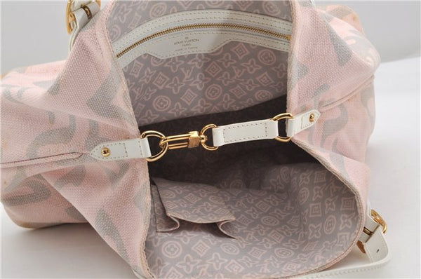 Authentic Louis Vuitton Cruise Line Tahitienne PM Tote Bag Pink M95672 LV 6711F