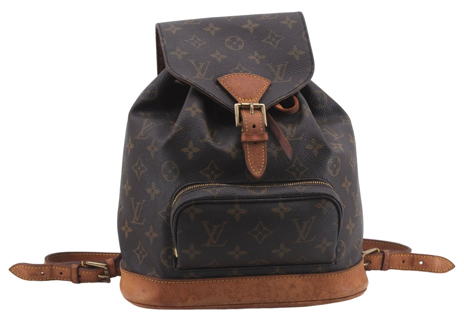 Authentic Louis Vuitton Monogram Montsouris MM Backpack M51136 LV 6712D