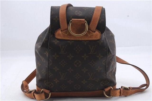 Authentic Louis Vuitton Monogram Montsouris MM Backpack M51136 LV 6712D