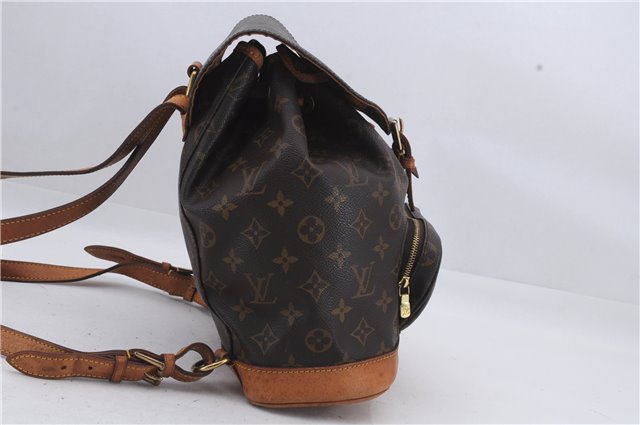 Authentic Louis Vuitton Monogram Montsouris MM Backpack M51136 LV 6712D