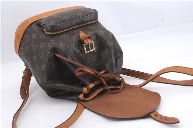 Authentic Louis Vuitton Monogram Montsouris MM Backpack M51136 LV 6712D
