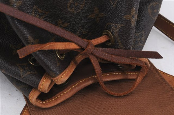 Authentic Louis Vuitton Monogram Montsouris MM Backpack M51136 LV 6712D