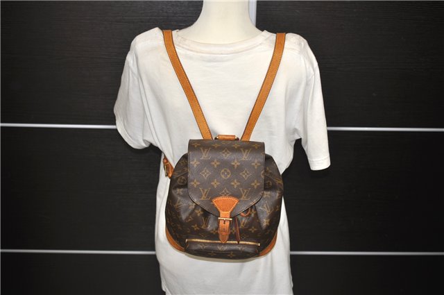 Authentic Louis Vuitton Monogram Montsouris MM Backpack M51136 LV 6712D