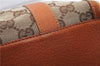 Authentic GUCCI Abbey Hand Boston Bag Purse GG Canvas Leather 130942 Brown 6712F