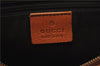 Authentic GUCCI Abbey Hand Boston Bag Purse GG Canvas Leather 130942 Brown 6712F