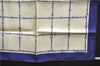Authentic HERMES Petit Carre 40 Scarf Handkerchief Belt Pattern Silk Navy 6715E