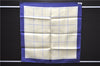 Authentic HERMES Petit Carre 40 Scarf Handkerchief Belt Pattern Silk Navy 6715E