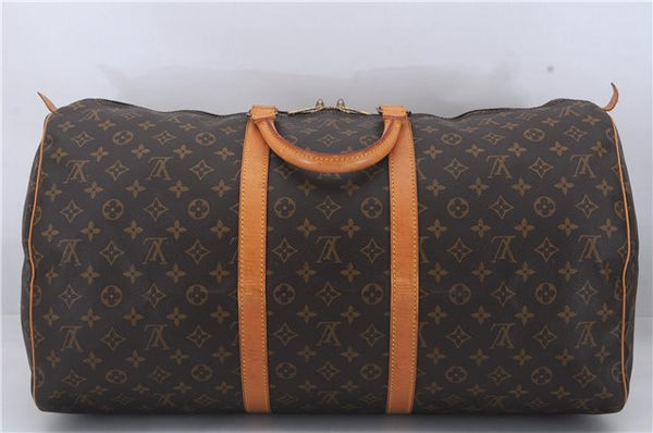 Authentic Louis Vuitton Monogram Keepall 55 Travel Boston Bag M41424 LV 6716D